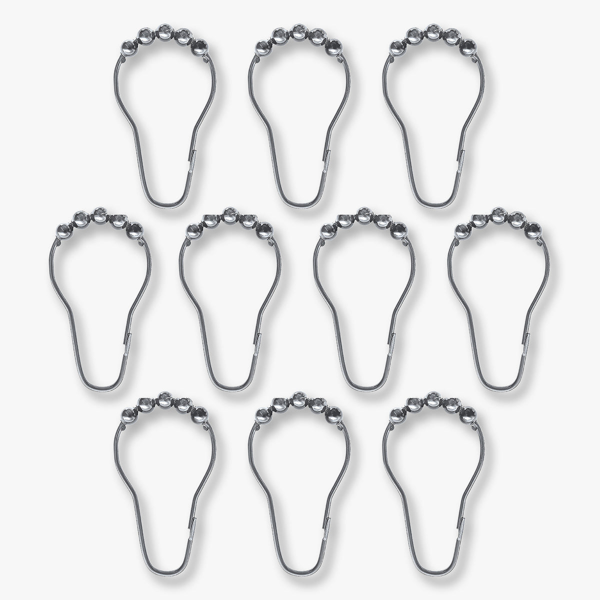 AQUA kroge, 10-pak, Brushed steel