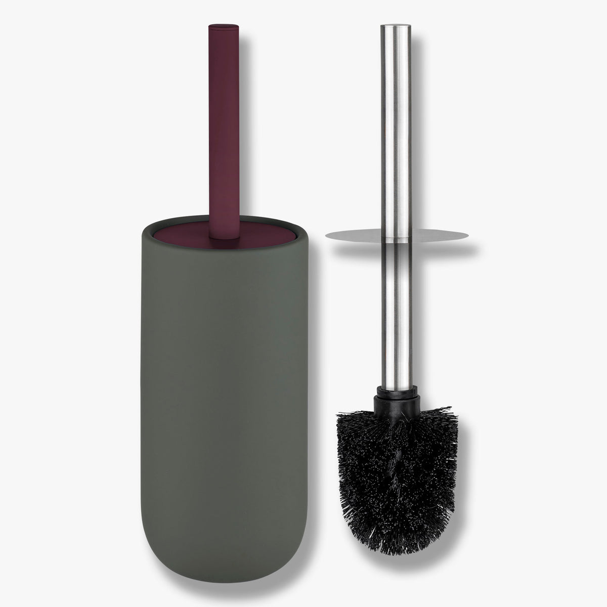 LOTUS PLAY toiletbørsteholder (2 håndtag), Dark olive