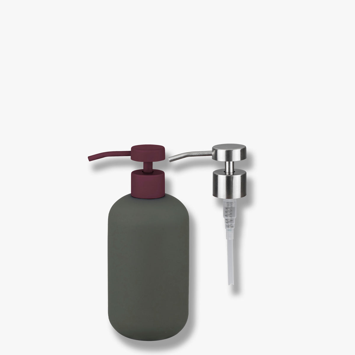 LOTUS PLAY dispenser, høj (2 pumper), Dark olive