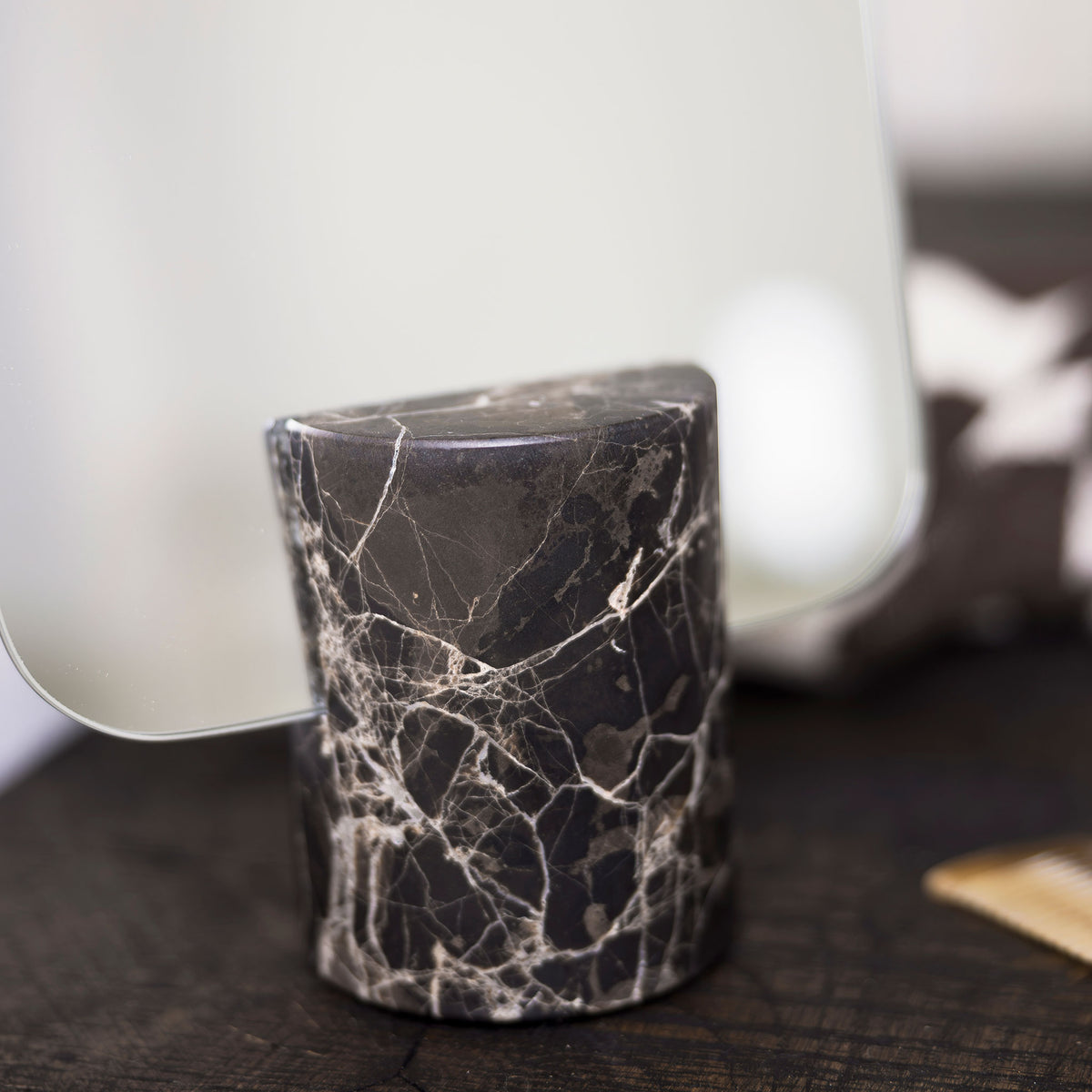 MARBLE mirror, Brown