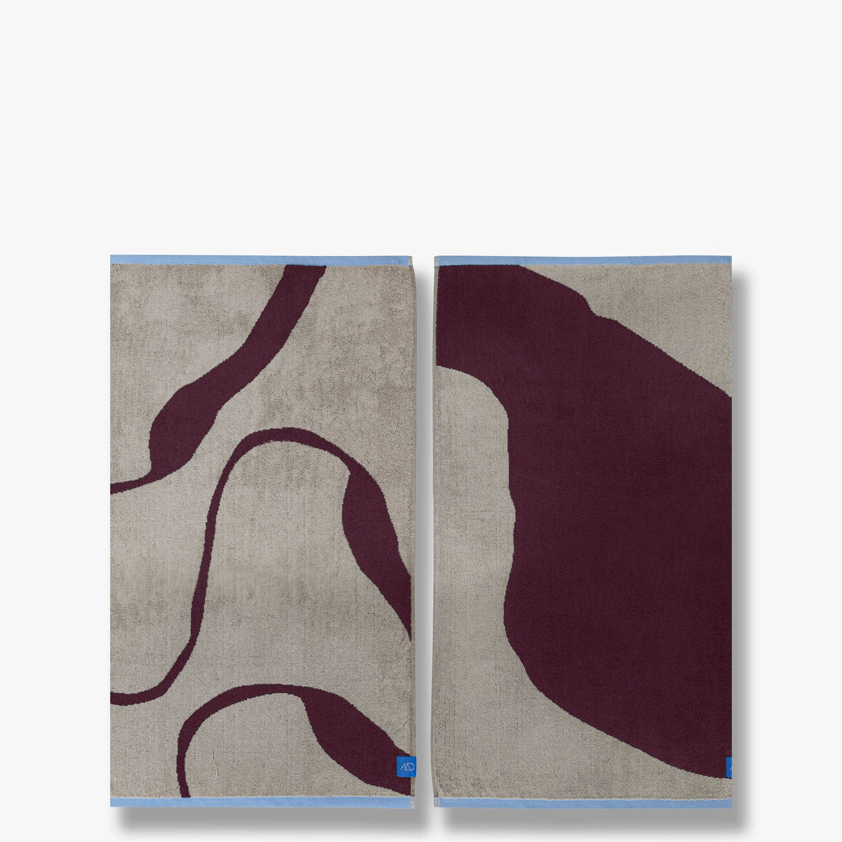 NOVA ARTE håndklæde, Wine / Sand