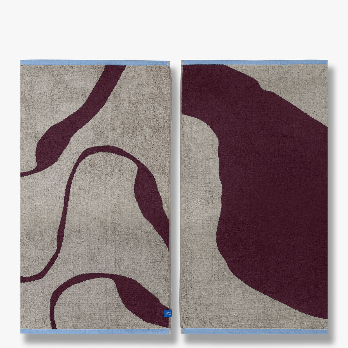 NOVA ARTE håndklæde, Wine / Sand
