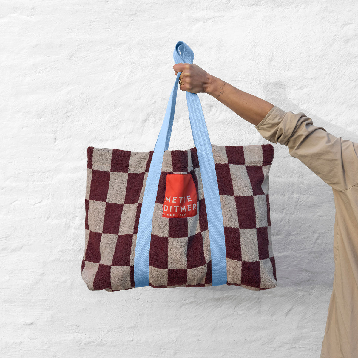 RETRO strandtaske, Wine