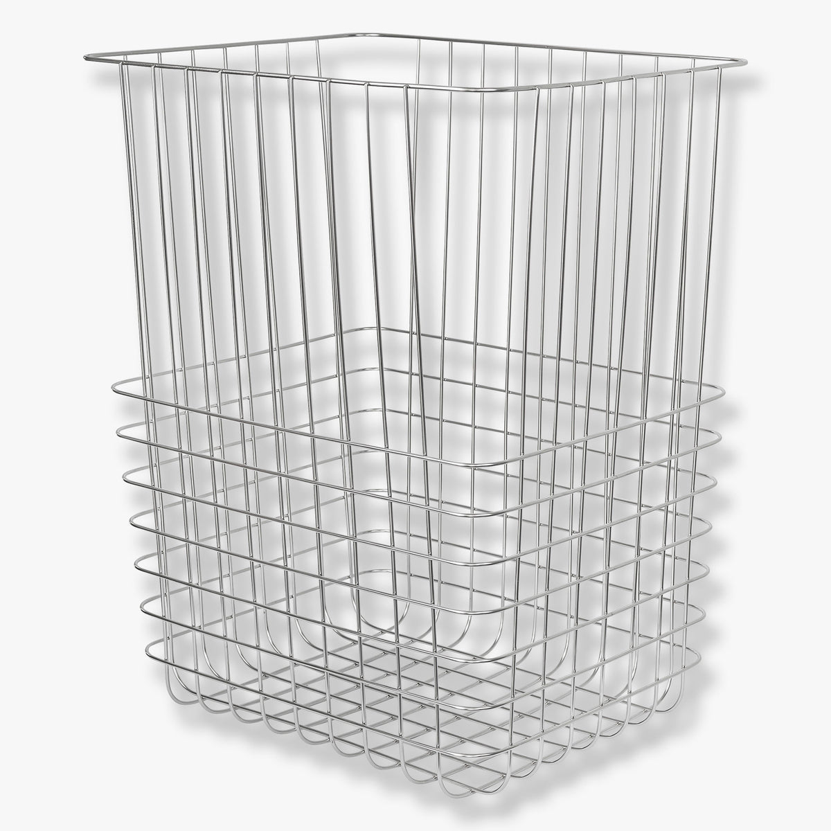 STORE-IT trådkurv med canvaspose, large, Chrome