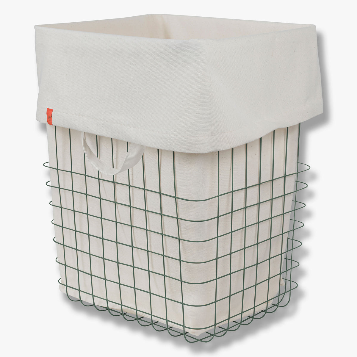 STORE-IT kurv med canvaspose, large, Thyme green
