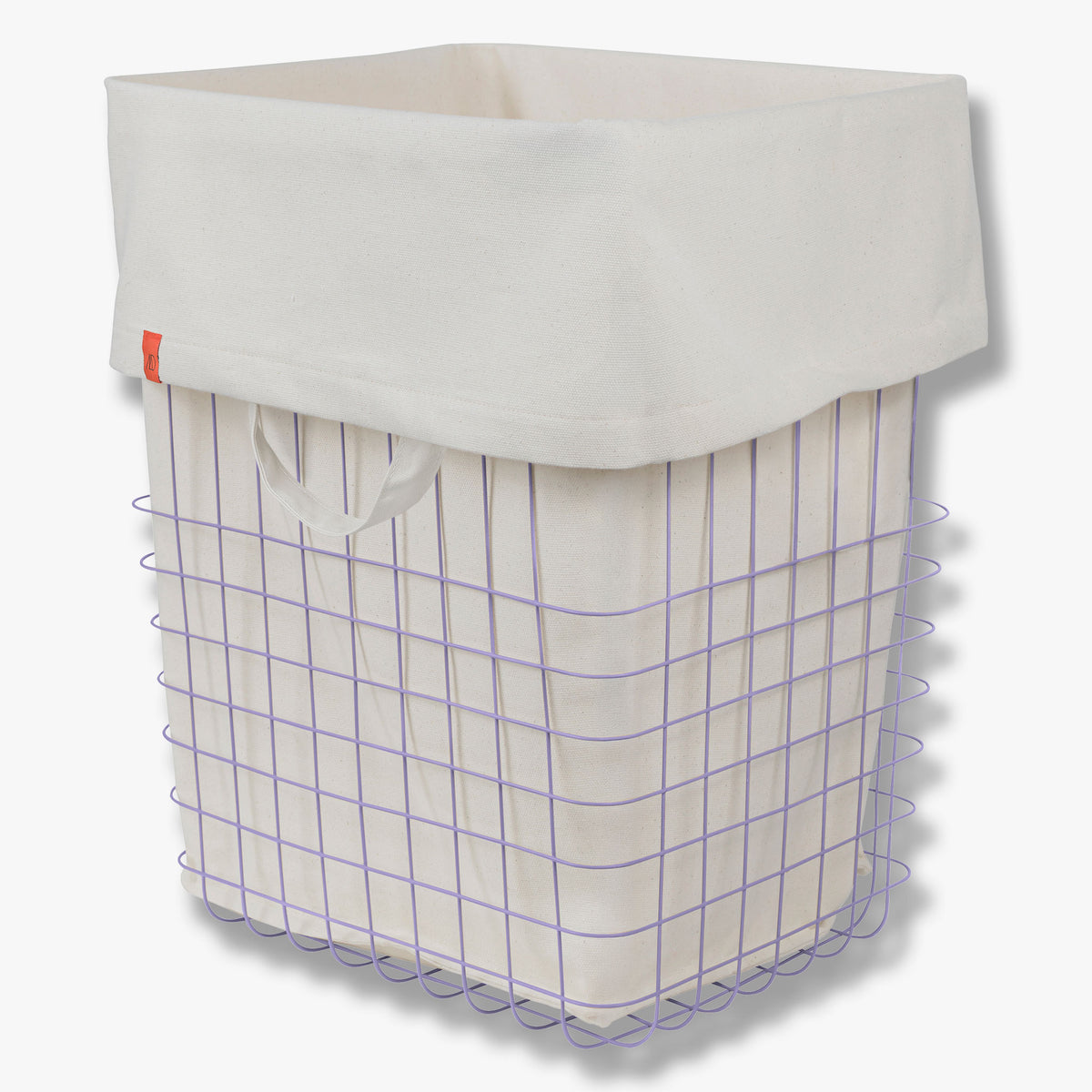 STORE-IT kurv med canvaspose, large, Lilac