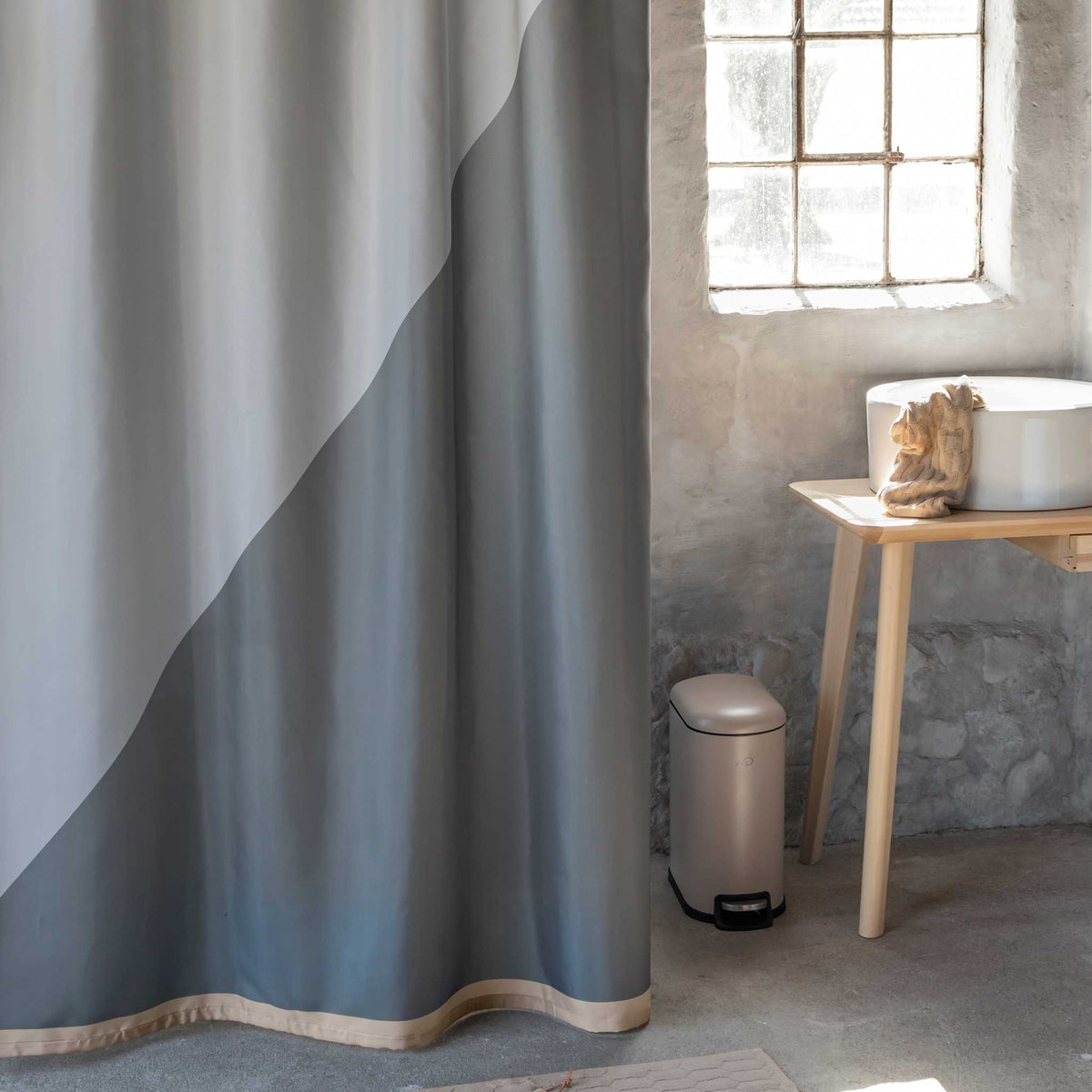 DUET badeforhæng, Light grey
