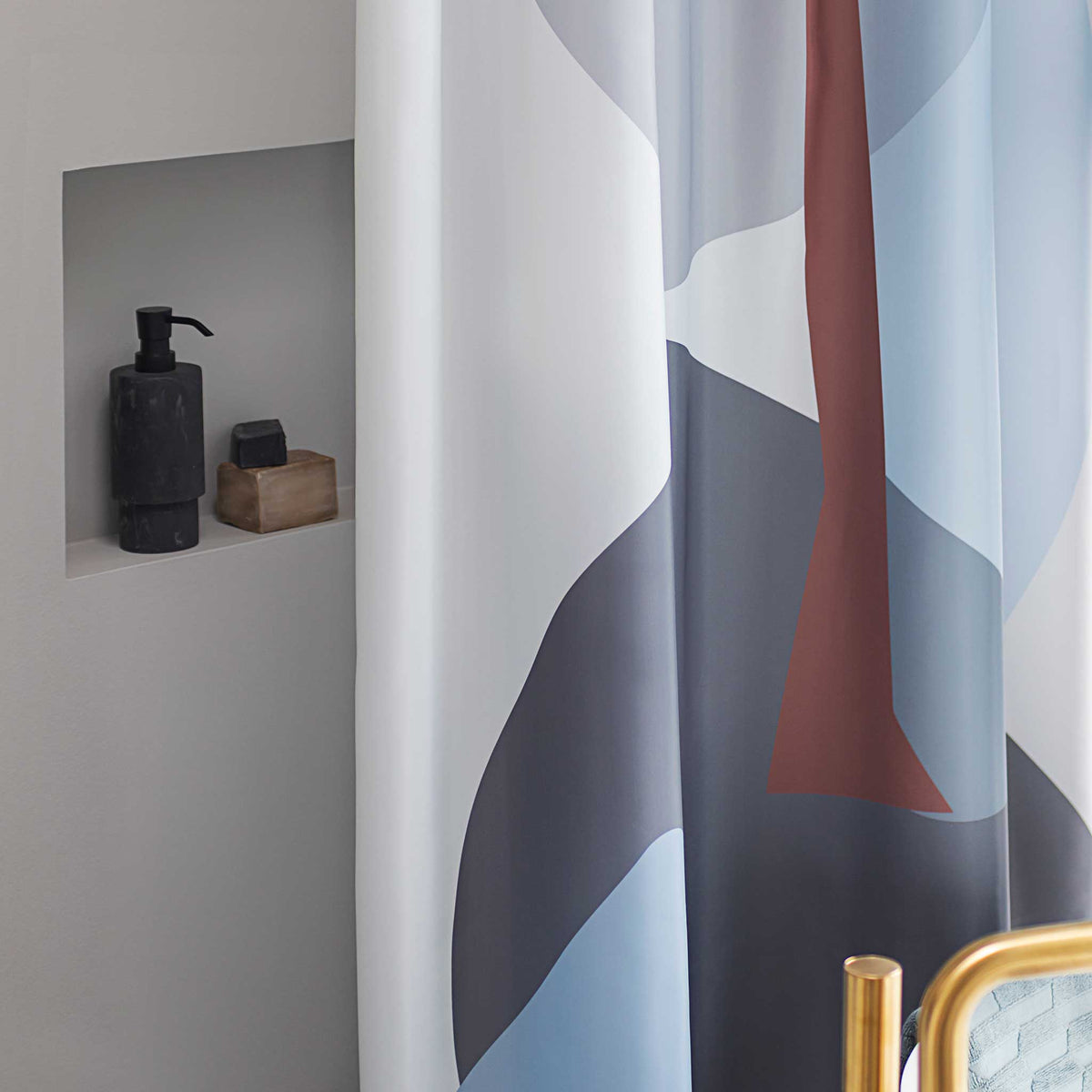 GALLERY Badeforhæng, light grey