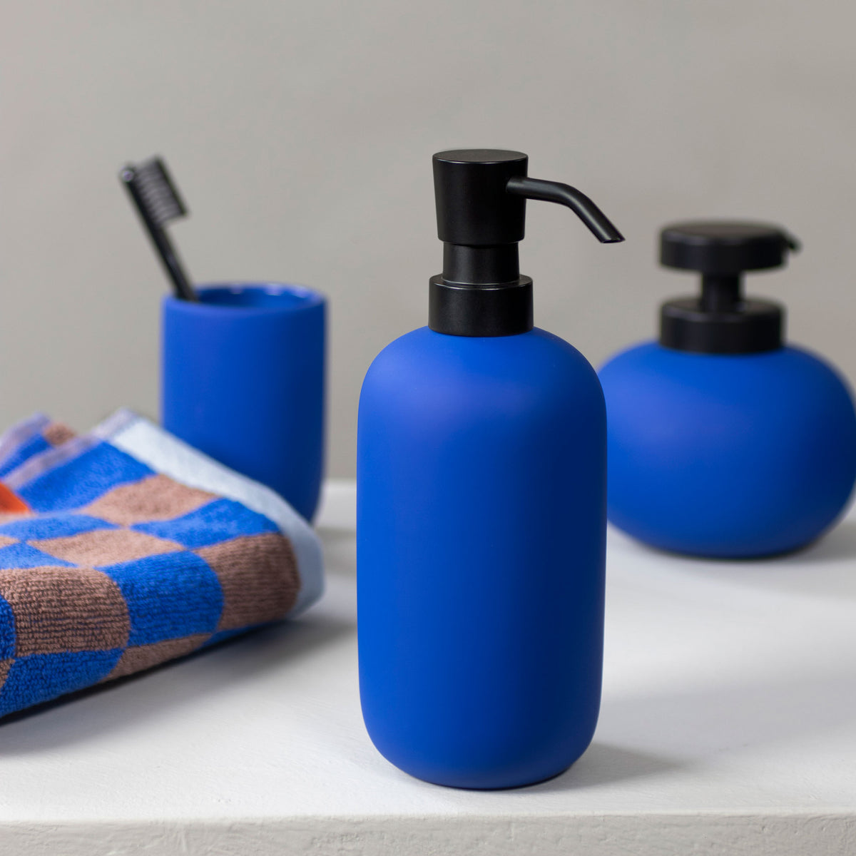LOTUS høj dispenser, cobalt