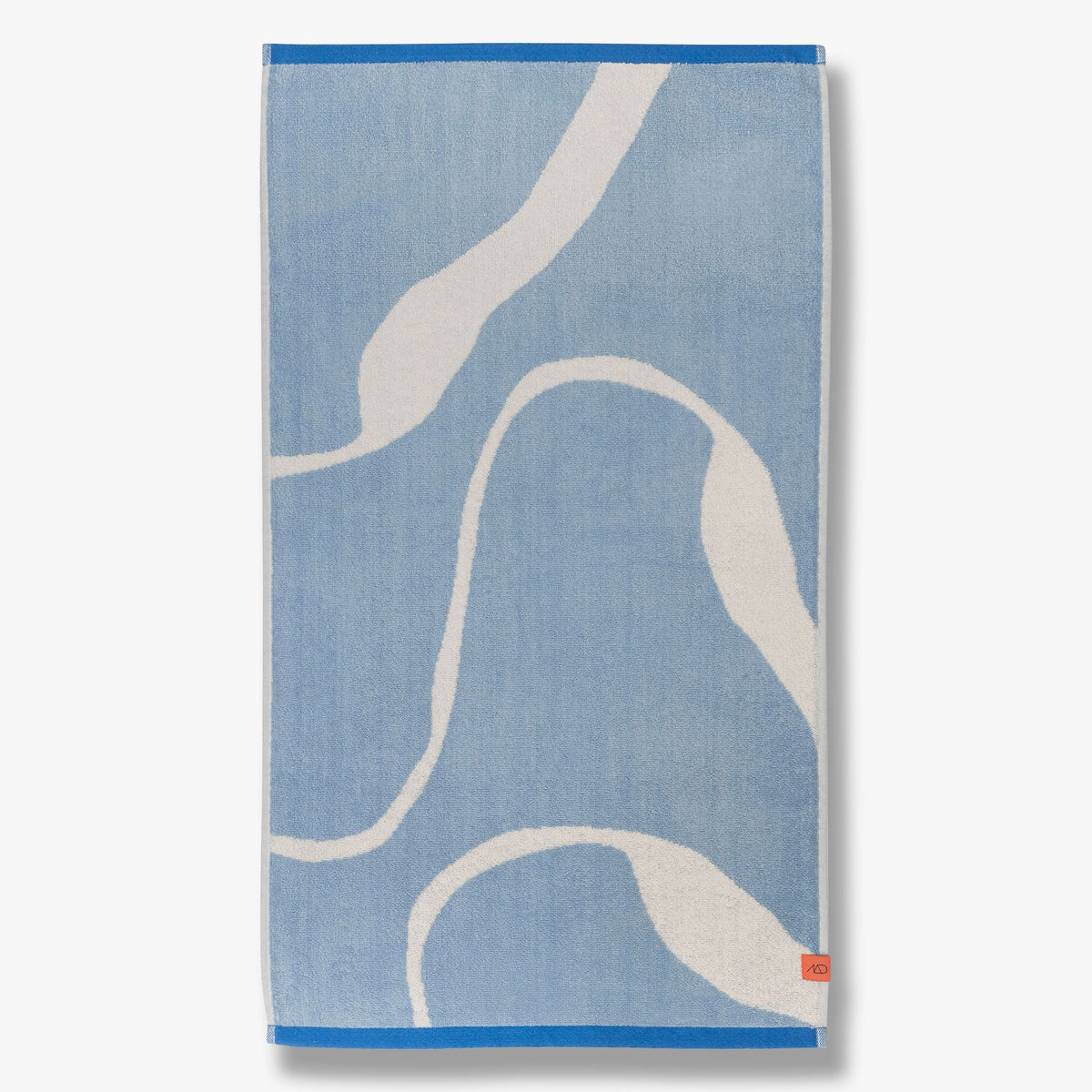NOVA ARTE håndklæde, Light blue / Off-white