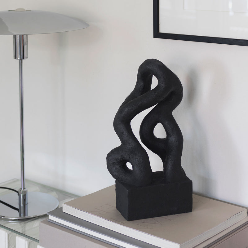 ART PIECE symbiosis skulptur, Black