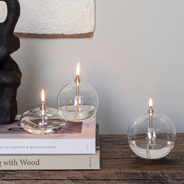 AURA oil lamp, large, Transparent