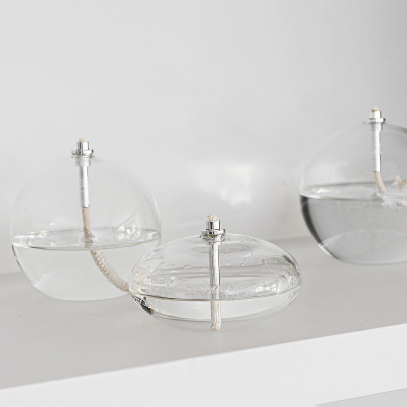 AURA oil lamp, small, Transparent