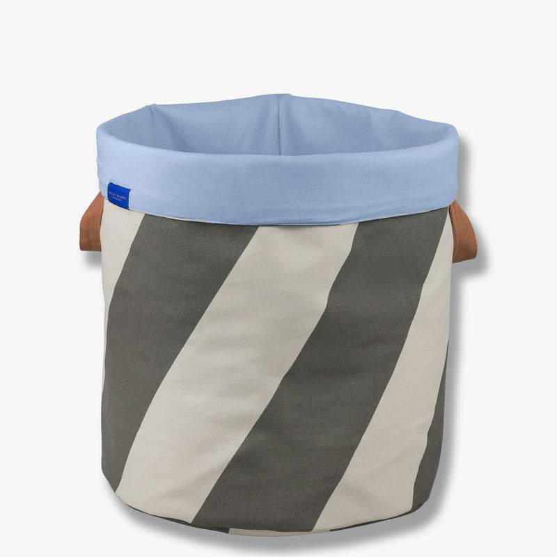 DIAGONAL vasketøjspose, Dark Olive / Sand