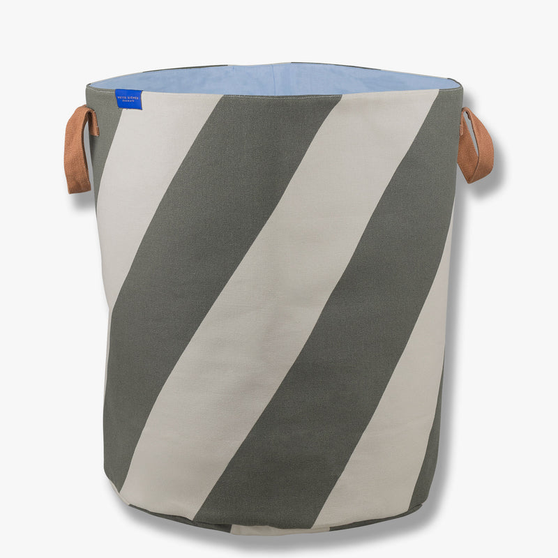 DIAGONAL vasketøjspose, Dark Olive / Sand