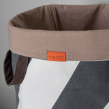 DIAGONAL vasketøjspose, Dark grey / Off-white