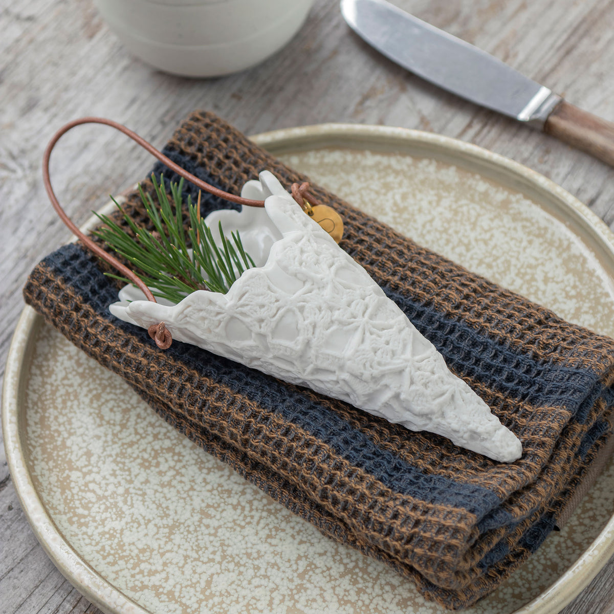 LACE kræmmerhus, Off-white, 2-pak