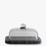 MARBLE smørboks, Black / Grey