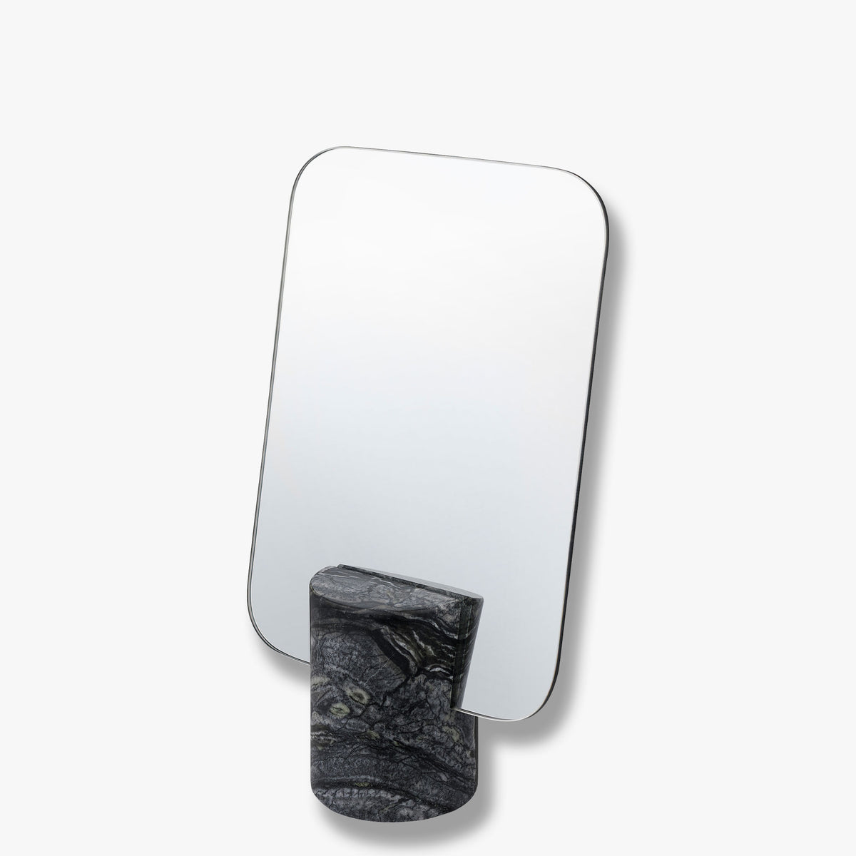 MARBLE mirror, Black / Grey