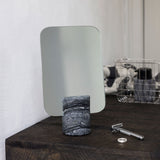 MARBLE mirror, Black / Grey