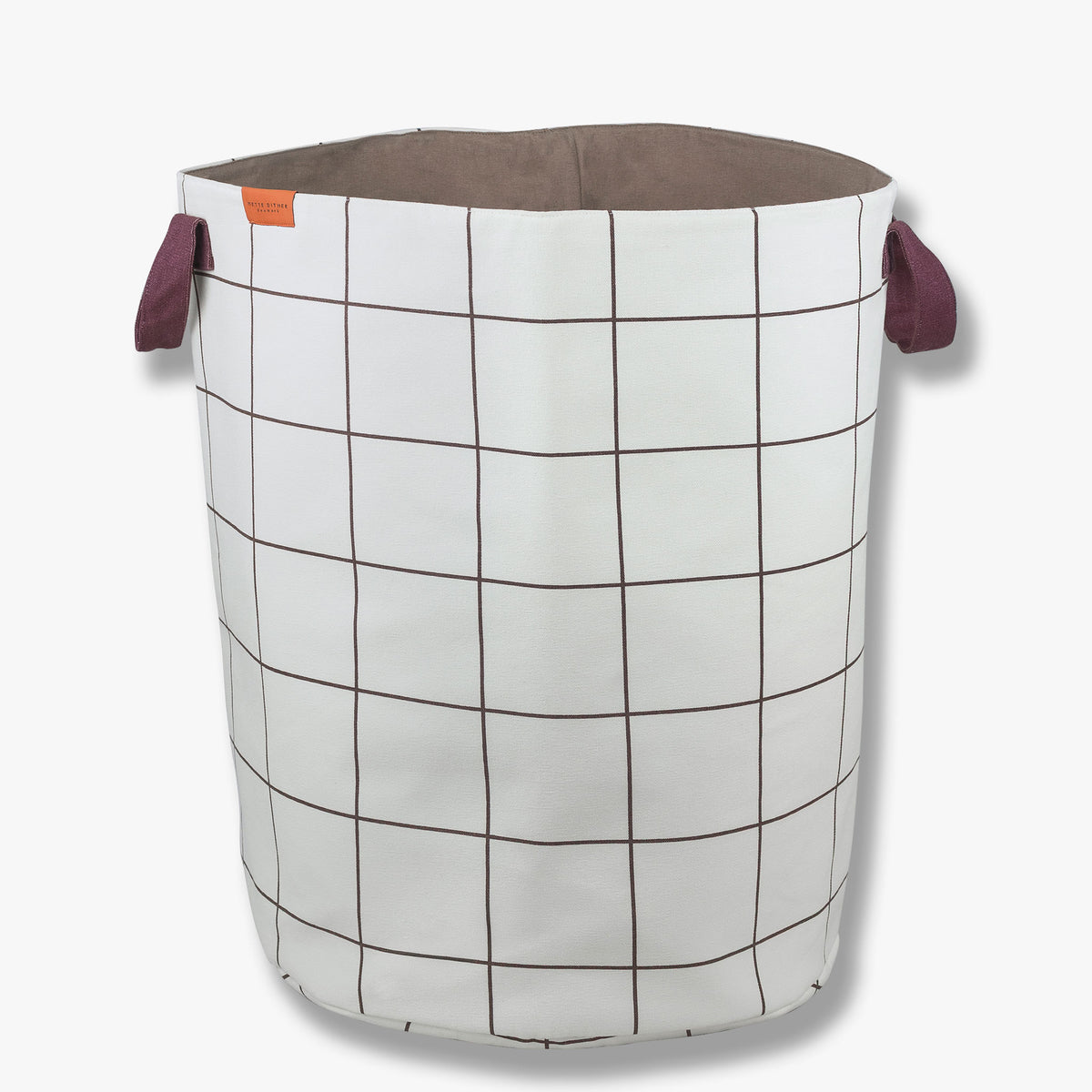 MESH vasketøjspose, Brown / Off-white