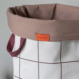 MESH vasketøjspose, Brown / Off-white