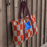 RETRO strandtaske, Dark orange