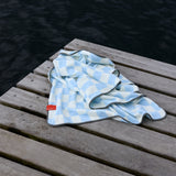 RETRO strandhåndklæde, Light blue