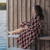 RETRO badekåbe, Wine