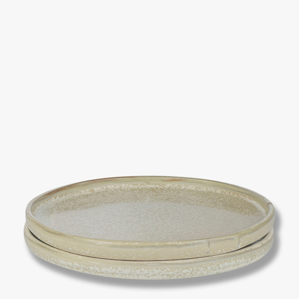 SAND GRAIN tallerken, Straw, 2-pak
