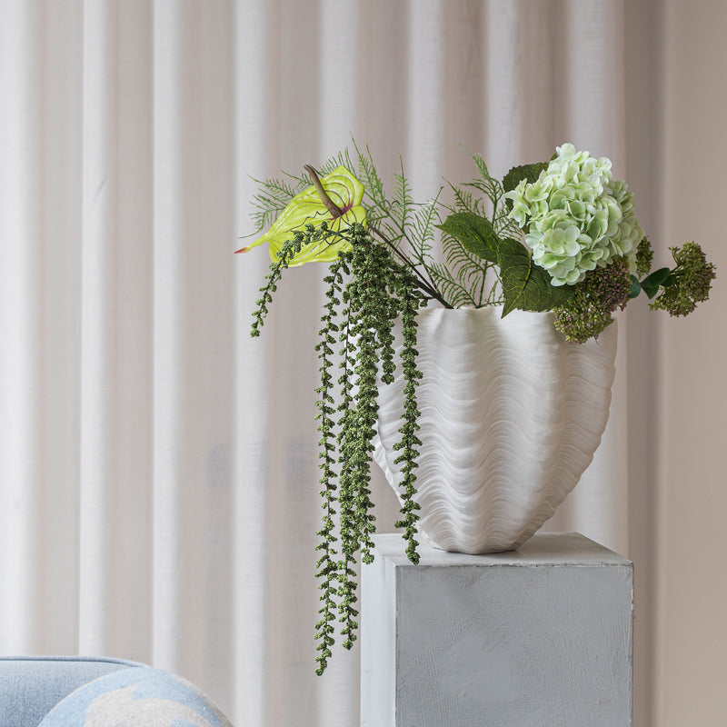 SHELL vase, large, Off-white