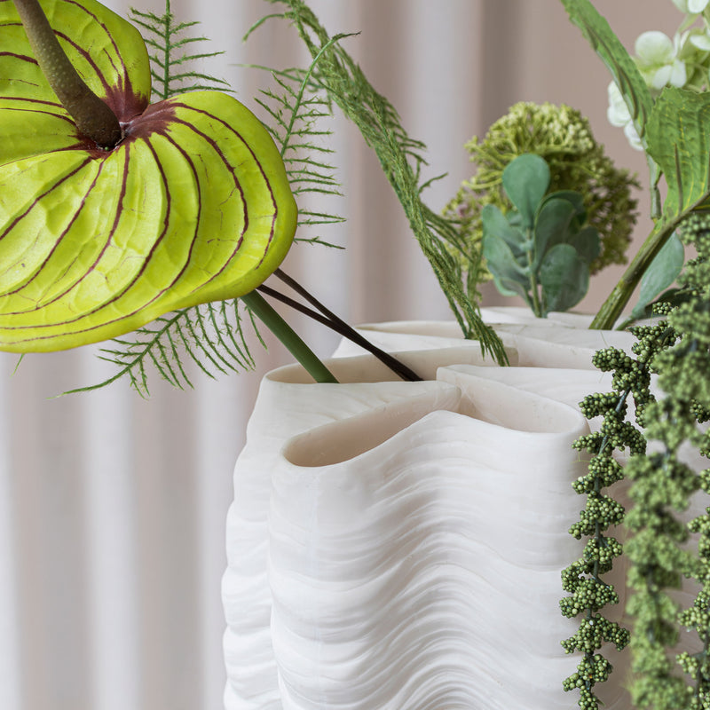 SHELL vase, large, Off-white