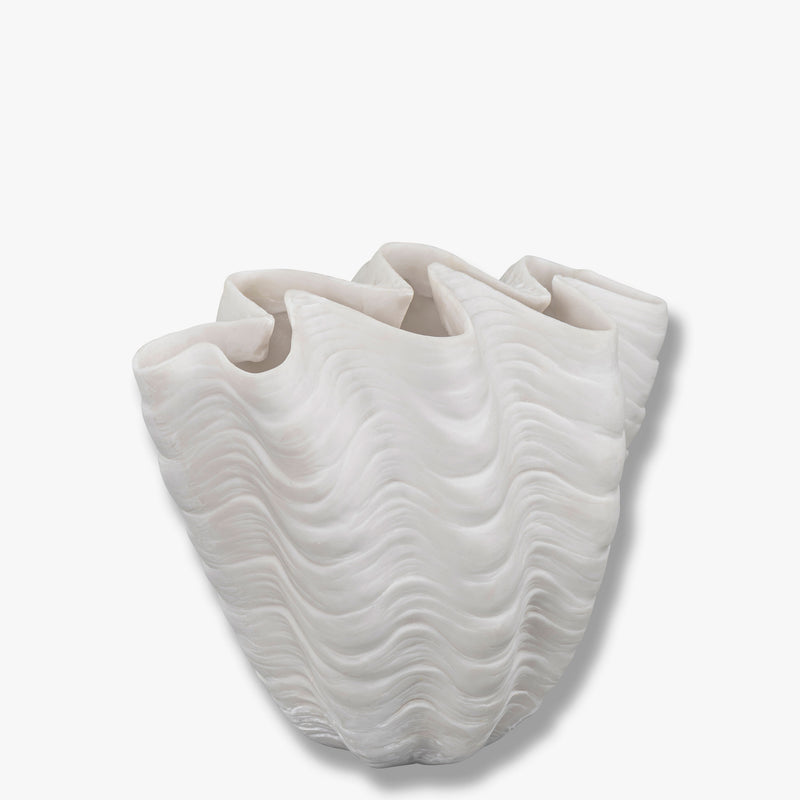 SHELL vase, small, Off-white