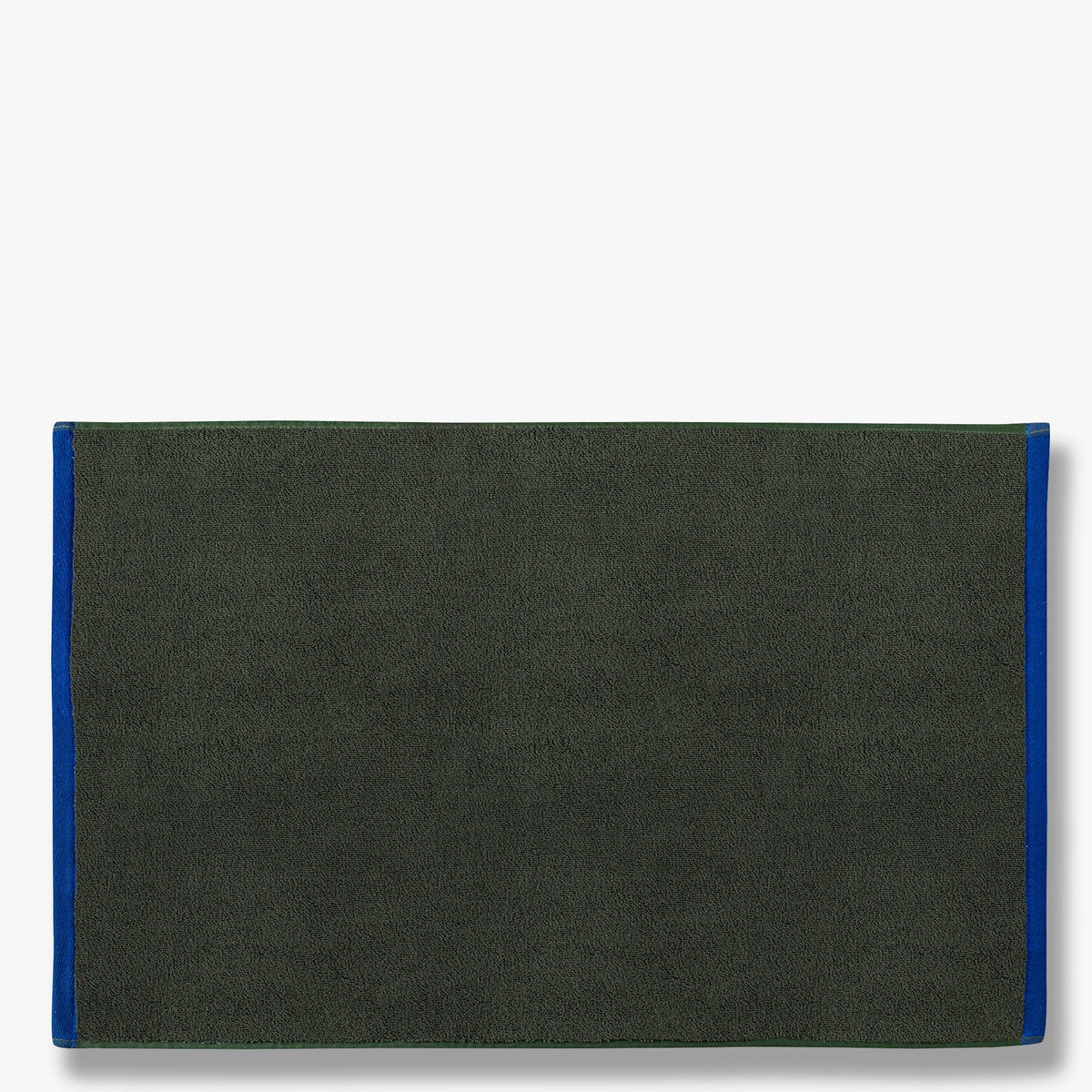 SOFT bademåtte, Dark olive / Light blue