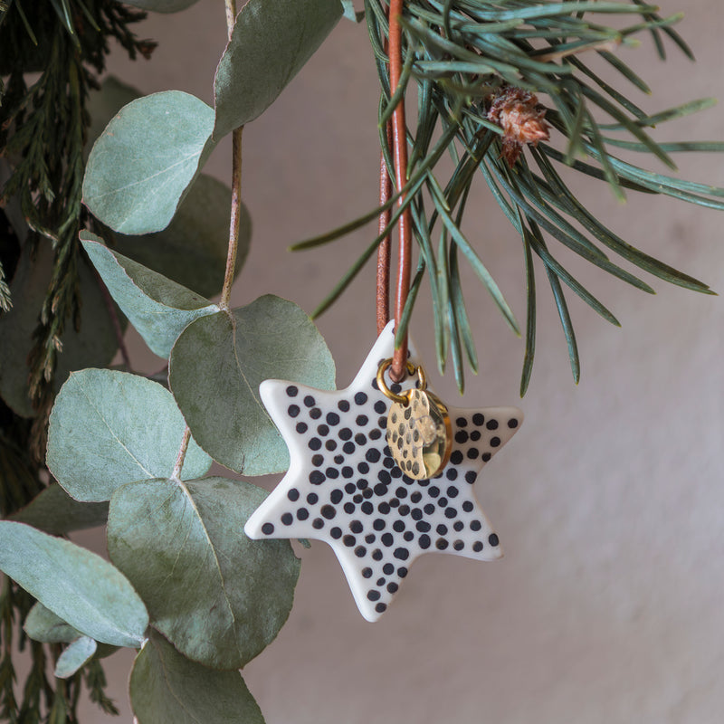 STAR ornament, Black, 3-pak