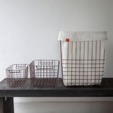 STORE-IT trådkurv med canvaspose, large, Wine