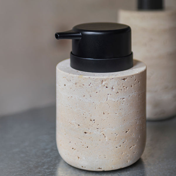 TRAVERTINE lav dispenser, Linen