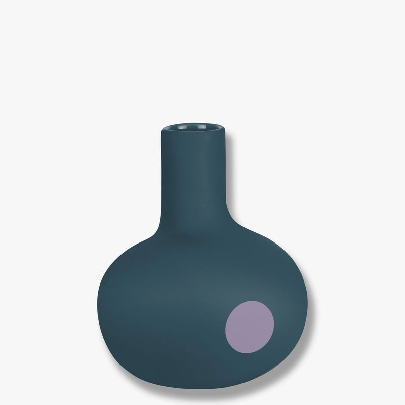 DOT vase 15 cm, petrol blue