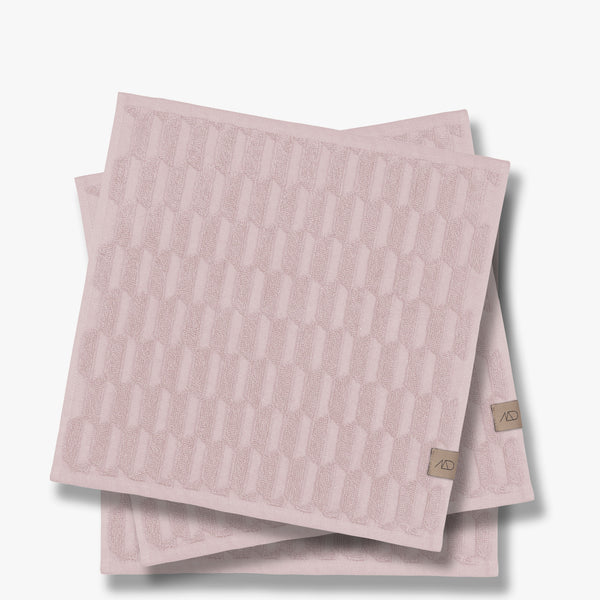GEO Minihåndklæde, powder rose, 3-pak