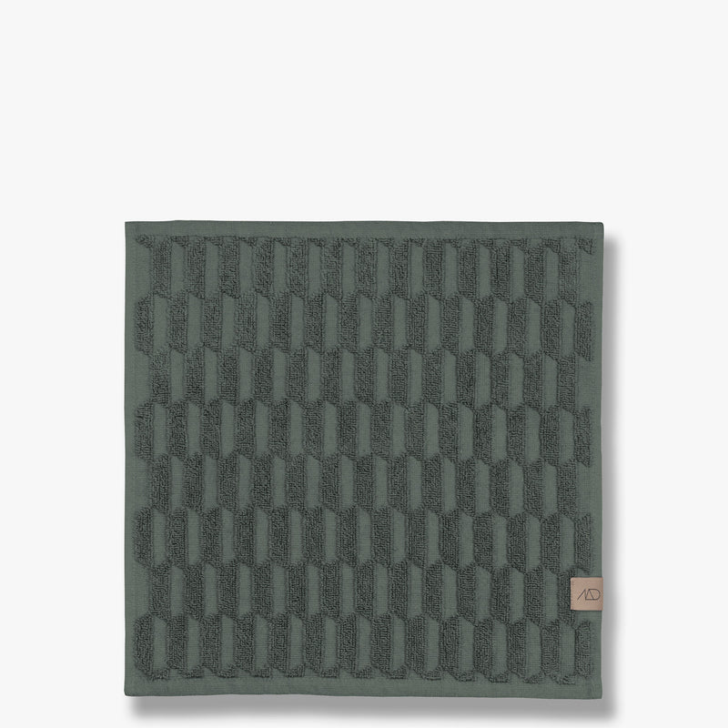 GEO Minihåndklæde, pine green, 3-pak