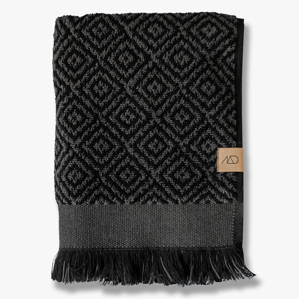 MOROCCO Håndklæde, black/grey