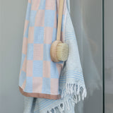 RETRO håndklæde, light blue