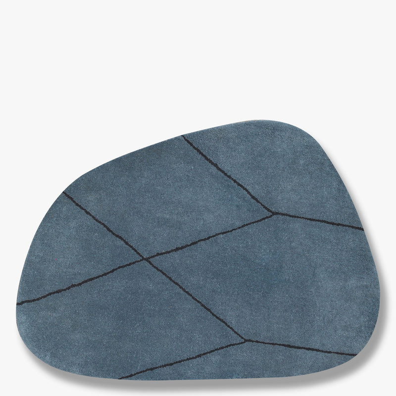 SHAPE gulvtæppe small, stone blue