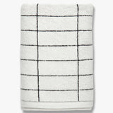 TILE STONE Håndklæde, sort/off-white